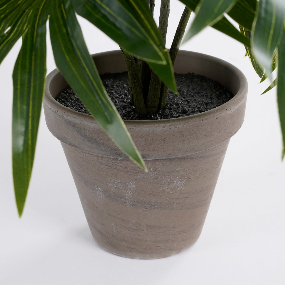 Mica Decorations - Palm Kunstplant in Bloempot Stan - H40 x Ø35 cm - Groen