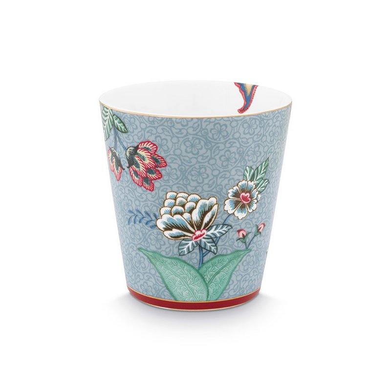 Pip Studio - Giftset Mugs without Ear Oriental Flower Festival Blue 230ml