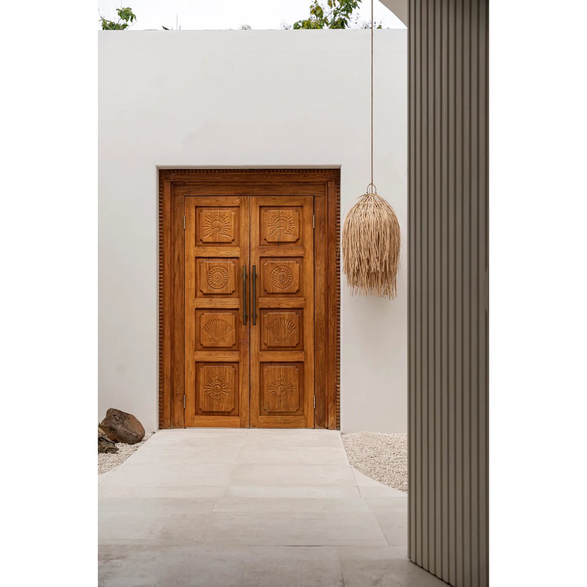 Bazar Bizar - Hanglamp 'Shaggy' (Naturel, M)