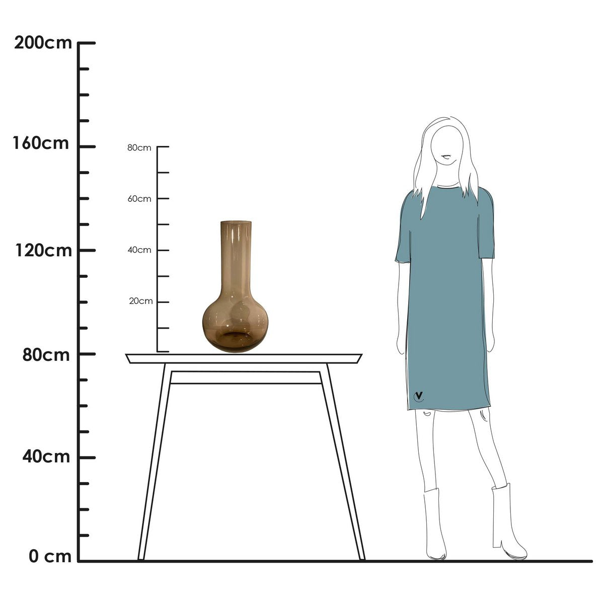 Vase the World - Vaas - Seim taupe