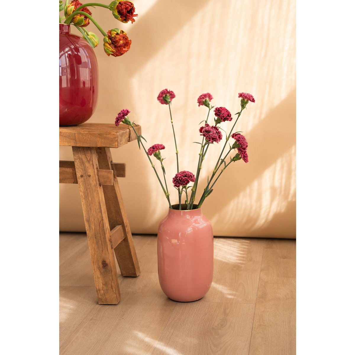 Pip Studio - Vaas Metaal Ovaal Oud Roze 30cm