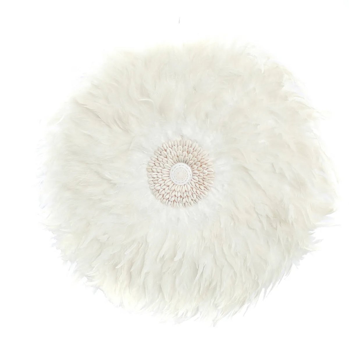 Bazar Bizar - Muurdecoratie 'Coastal Juju' (Wit, L)