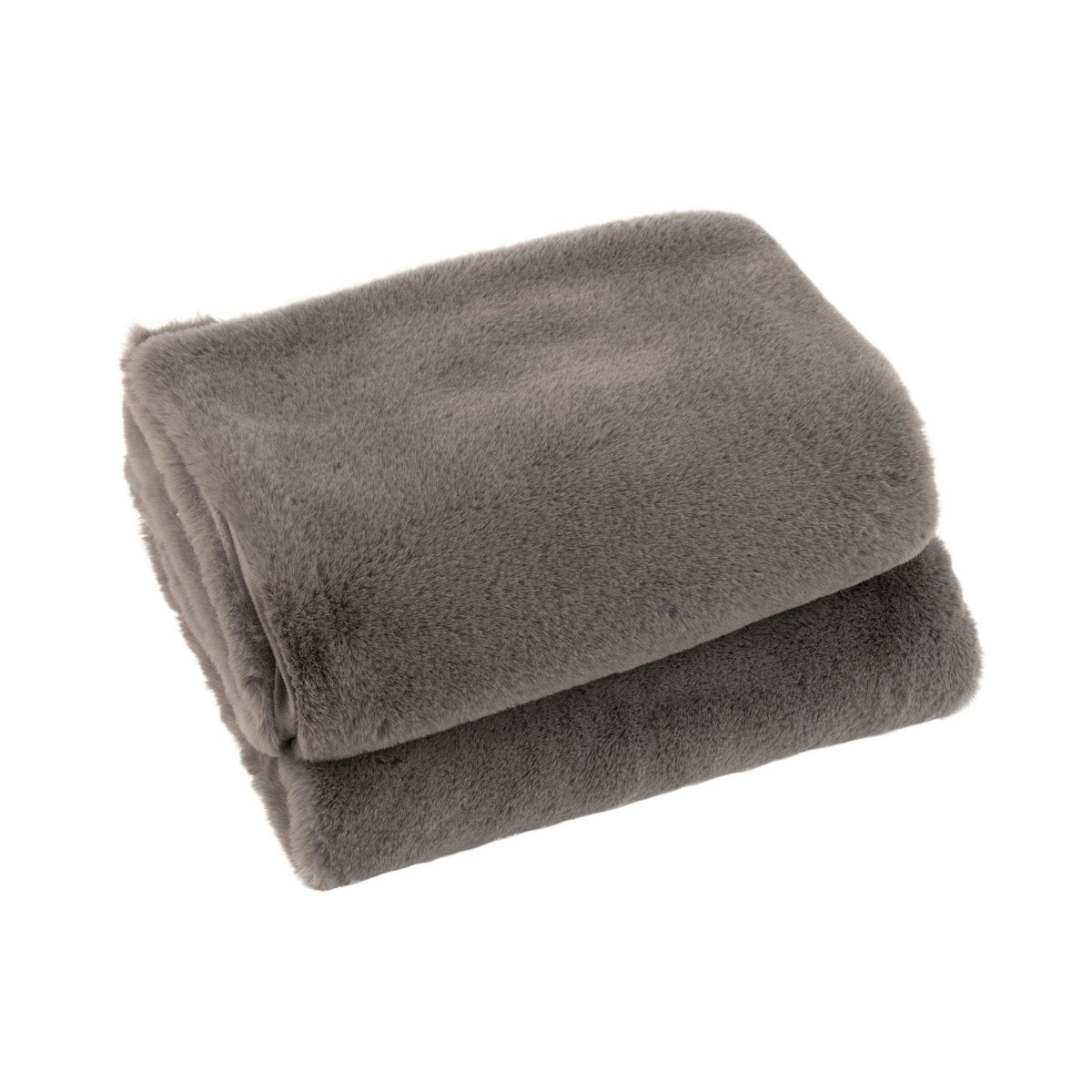 J-Line – Plaid Cutie – Fleecedecke – Polyester – 180 x 130 cm – Taupe