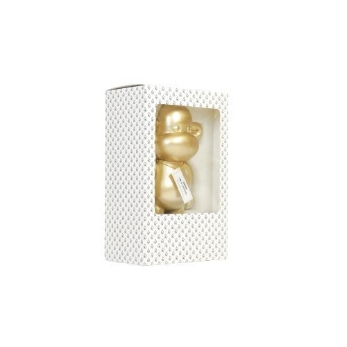 Housevitamin - Ornament - aap -beeldje 'de legende'- polyresin - goud - 20,5x13,5x35cm