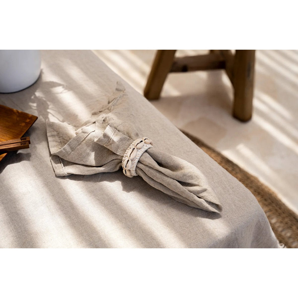 Bazar Bizar - Het linnen servet - Beige - Set van 4