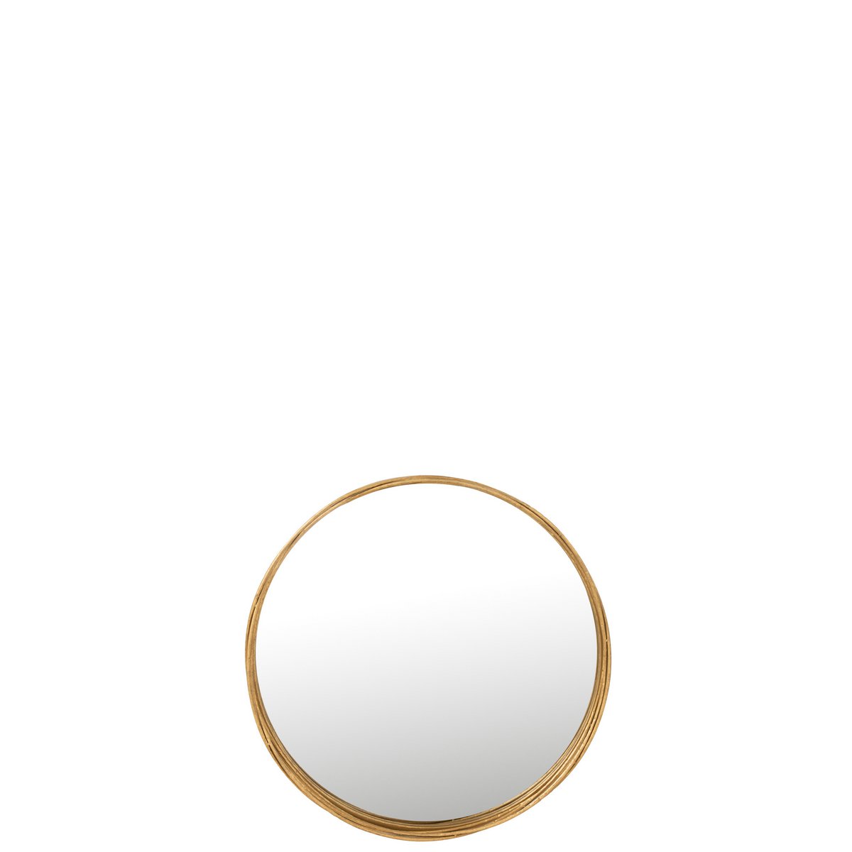 J-Line - Spiegel Aurora Rond - Ijzer/Gas - Goud - Small