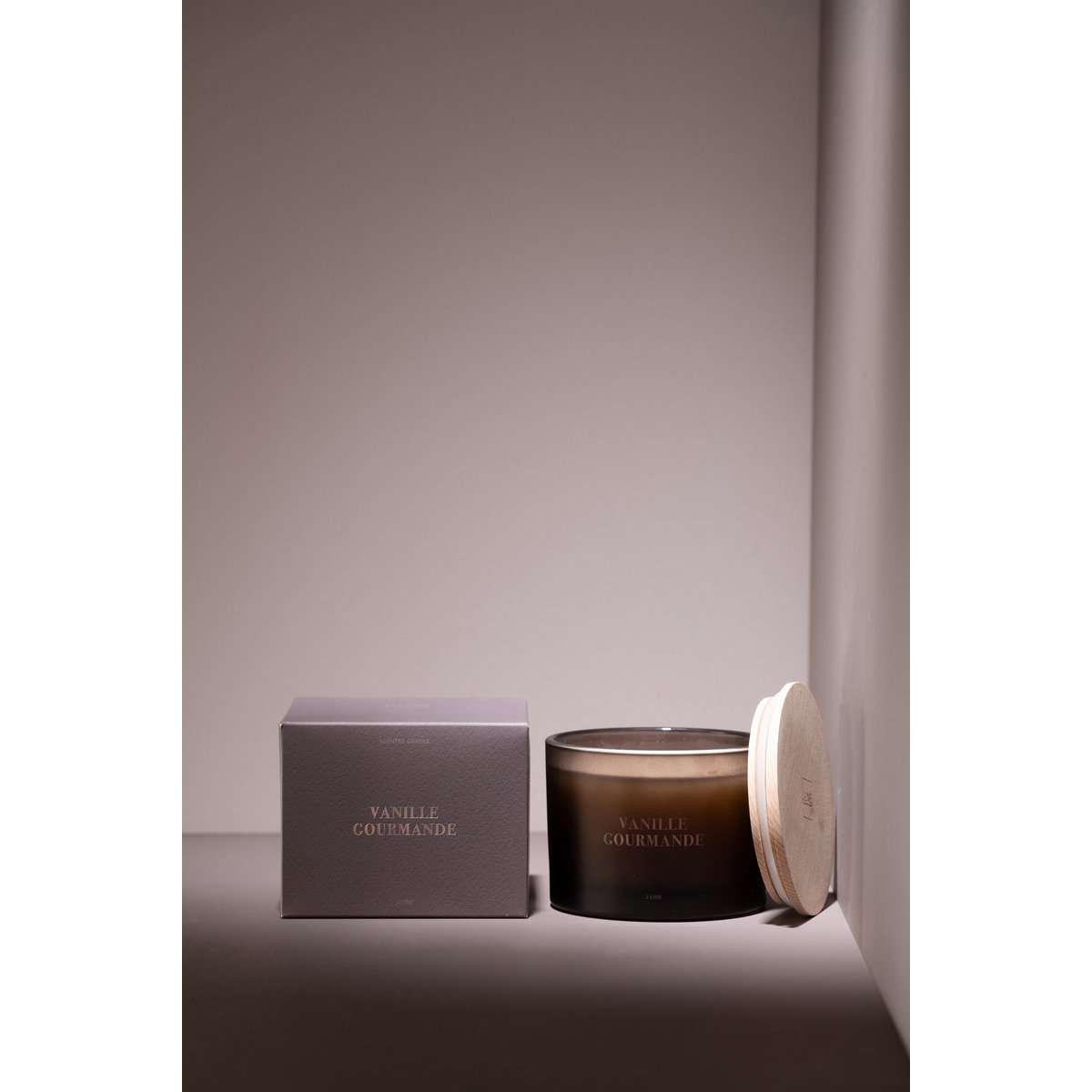 J-Line - Geurkaars Essential Accords - Gourmet Vanille - Bruin