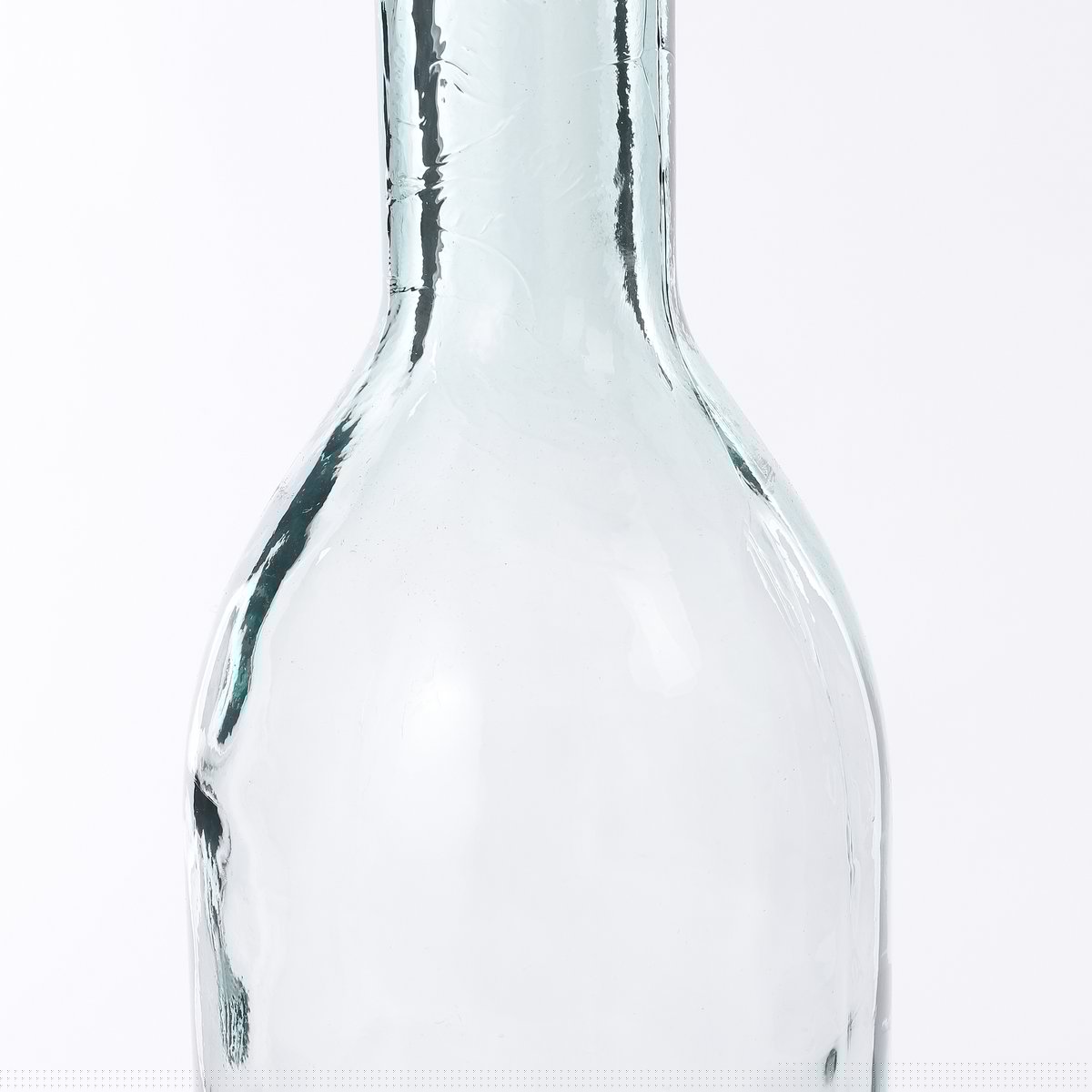 Mica Decorations - Rioja Fles Vaas - H75 x Ø18 cm - Gerecycled Glas - Transparant