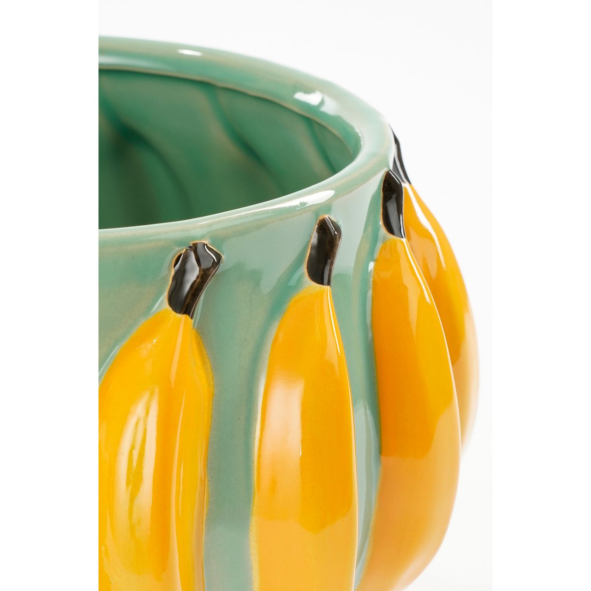 Mica Decorations - Moza Bloempot Binnen - H18 x Ø24 cm - Keramiek - Lichtgroen