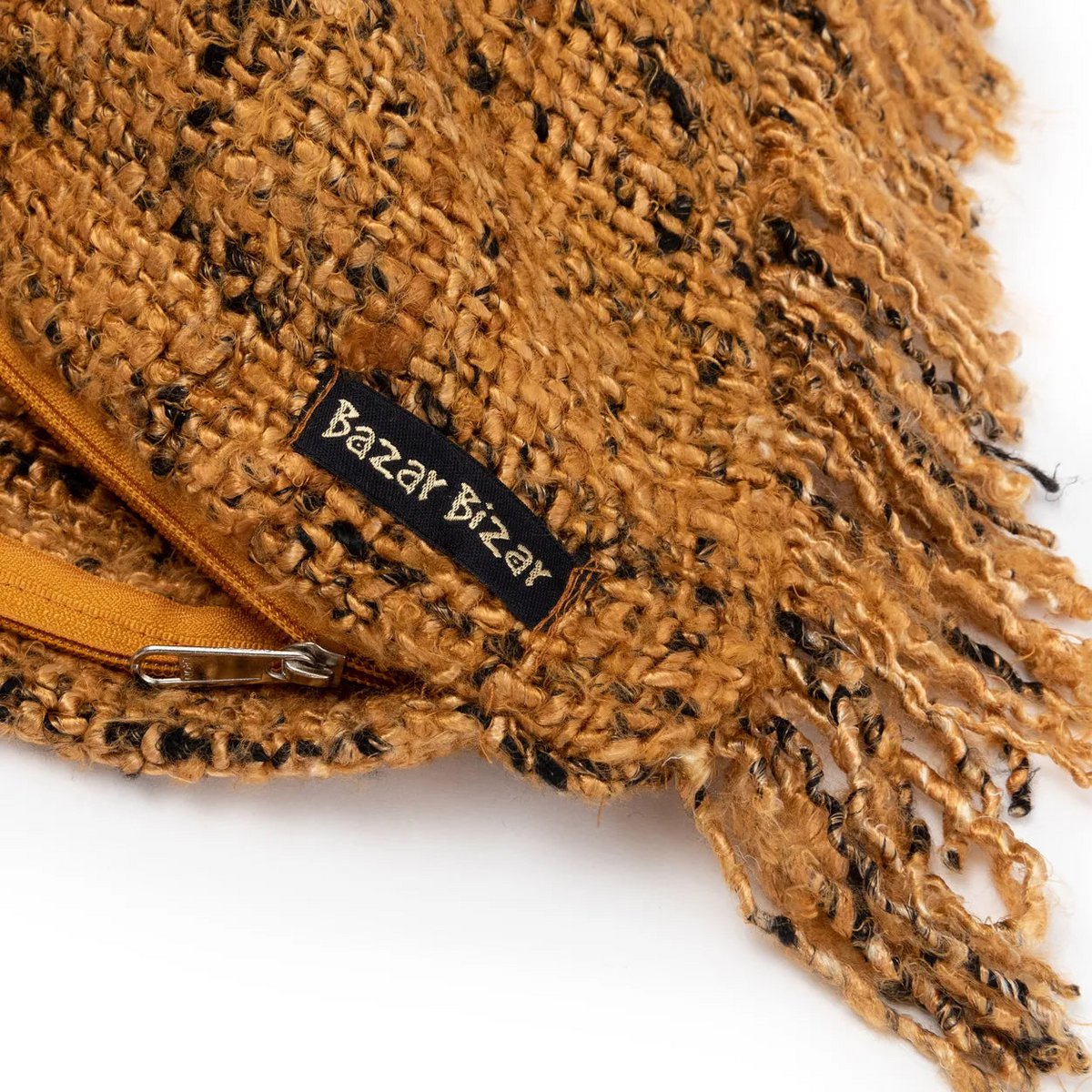 Bazar Bizar - Kussenhoes 'Oh My Gee' (Cinnamon Zwart, 35x100)