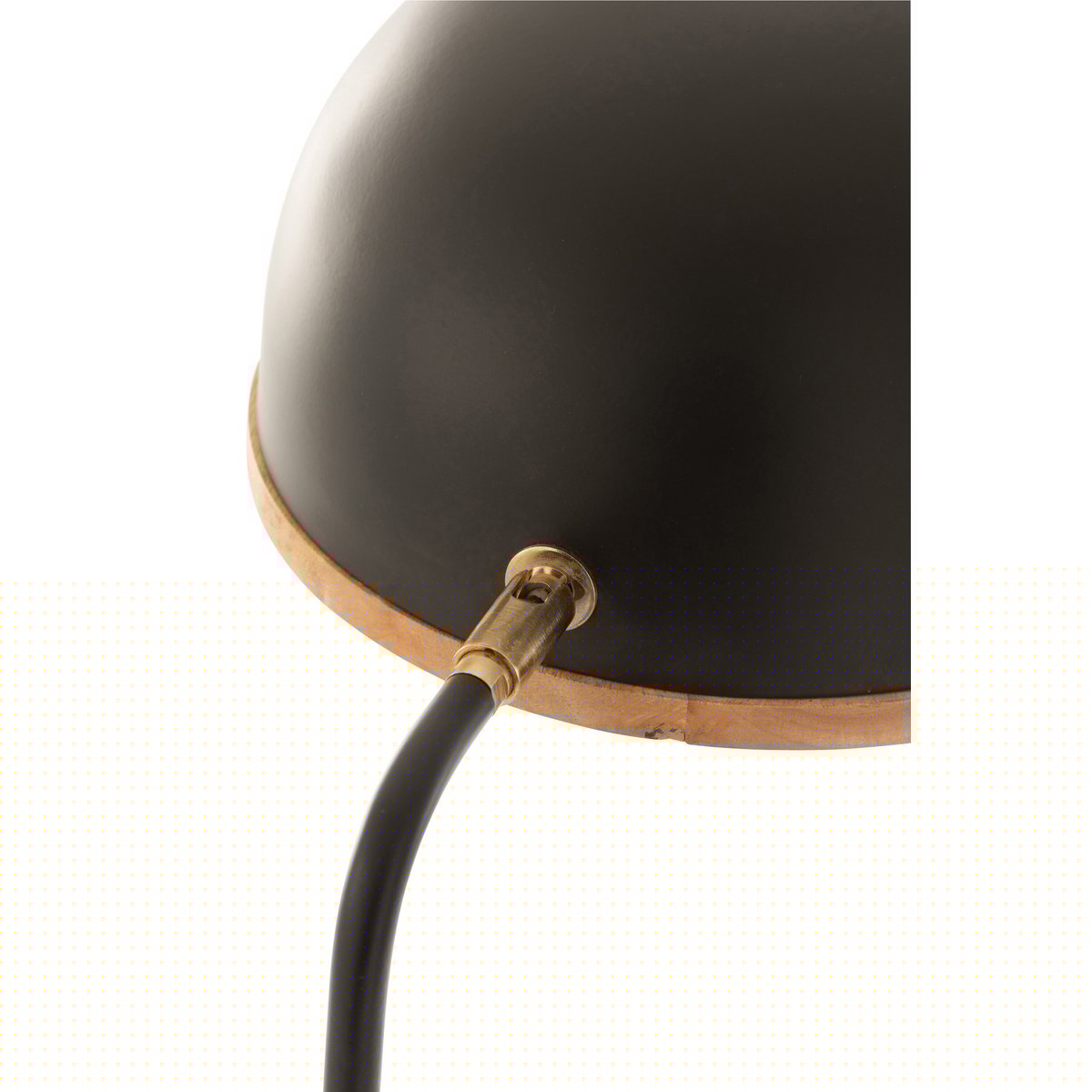 J-Line – Stehlampe Evy – Eisen/Holz – Schwarz/Natur