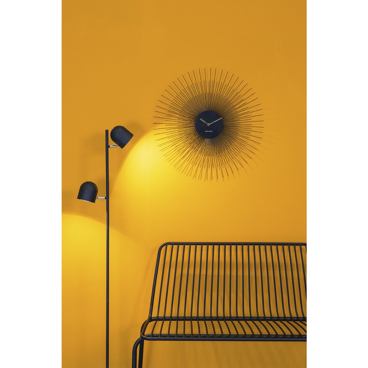 Karlsson - Wanduhr Pfingstrose Groß