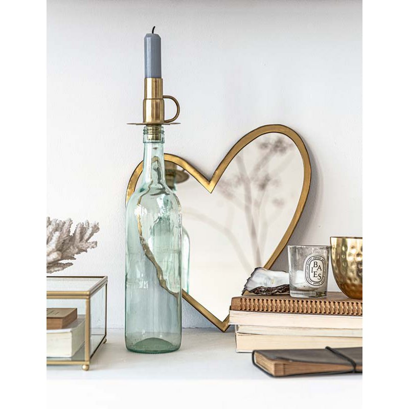 vtwonen - Opbergdoos Glas met Metalen Gouden Lijst 42x16,5x9cm