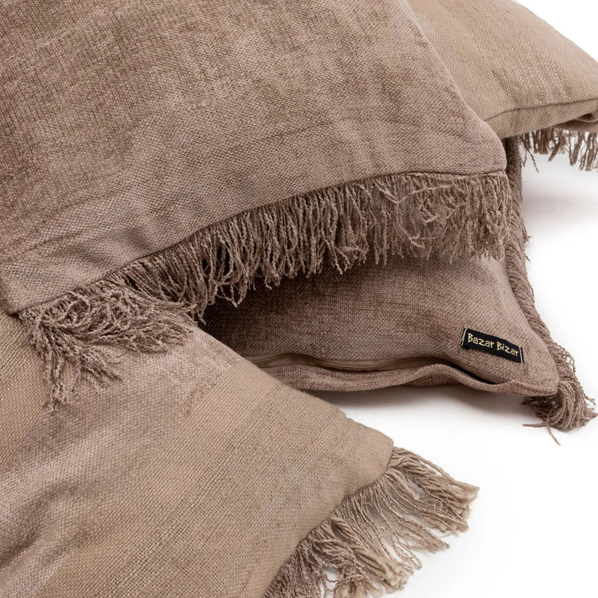 Bazar Bizar - Kussenhoes 'Oh My Gee' (Concrete Velvet, 35x100)