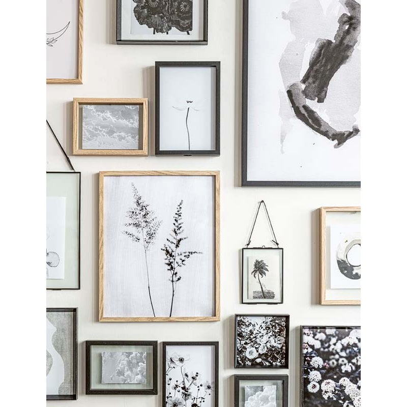 vtwonen – Fotorahmen aus Metall mit goldenem Schloss, 20 x 30 x 0,7 cm