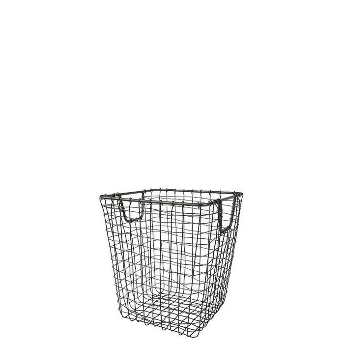 Mrs. Bloom - Metalen mand 'Aukje' (Maat M, Zwart)