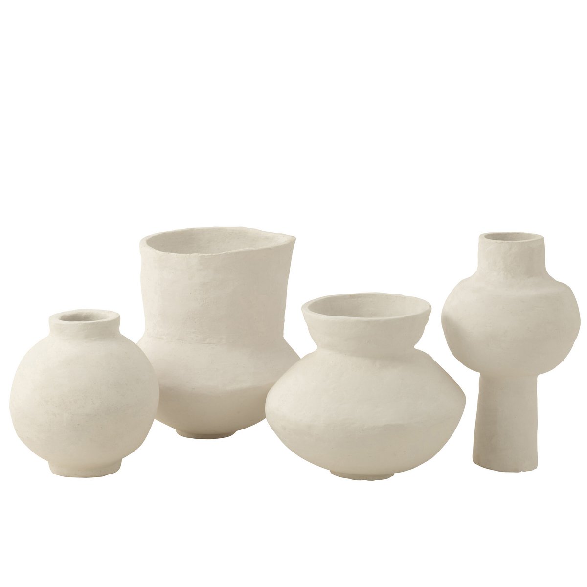 J-Line - Topf Original Pappmaché weiß