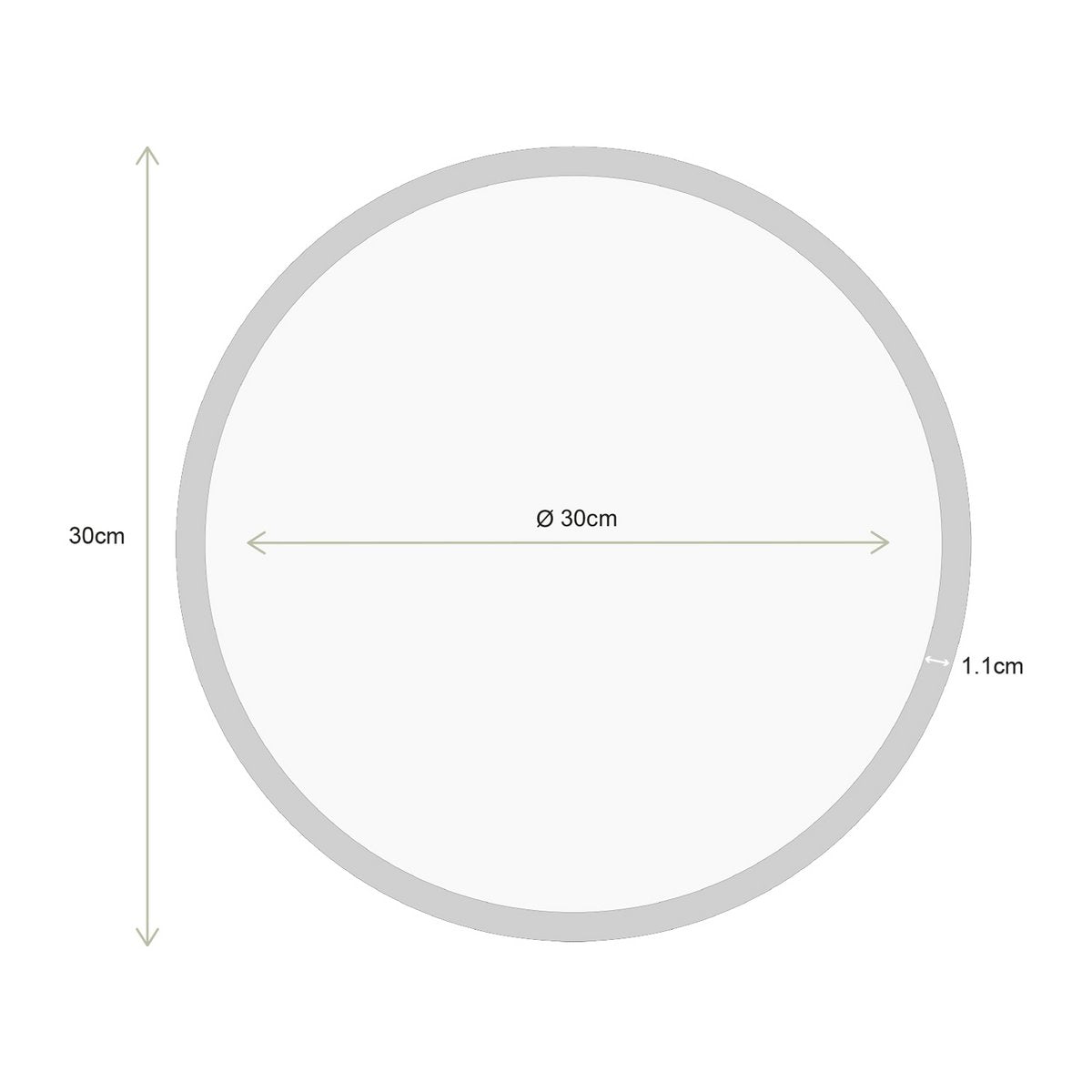 vtwonen - Spiegel Zon Goud 30cm