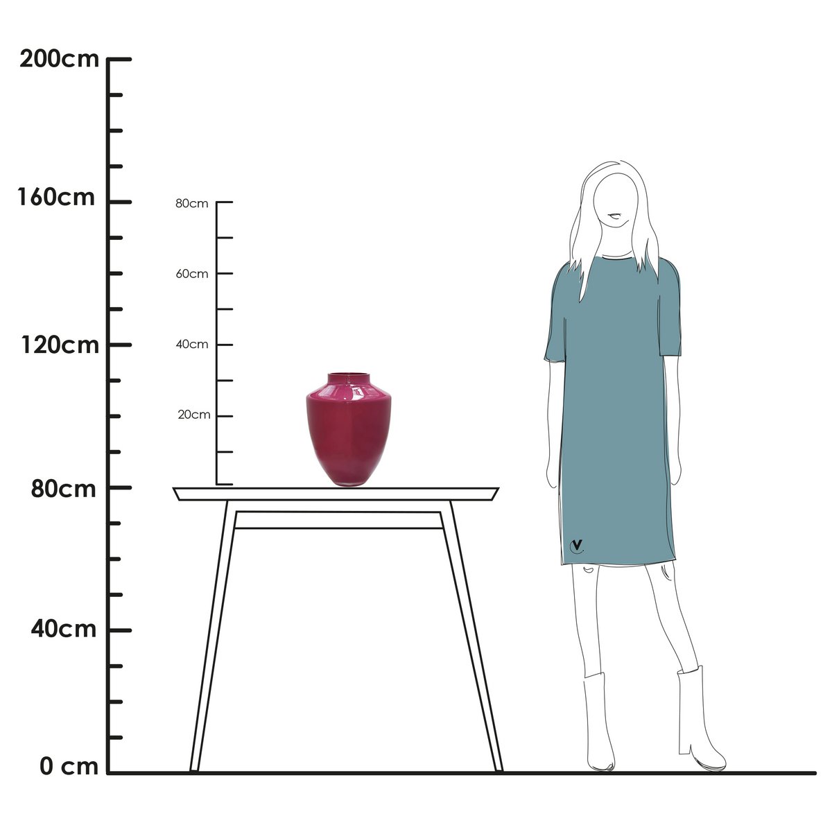 Vase the World - Vaas - Tugela mauve