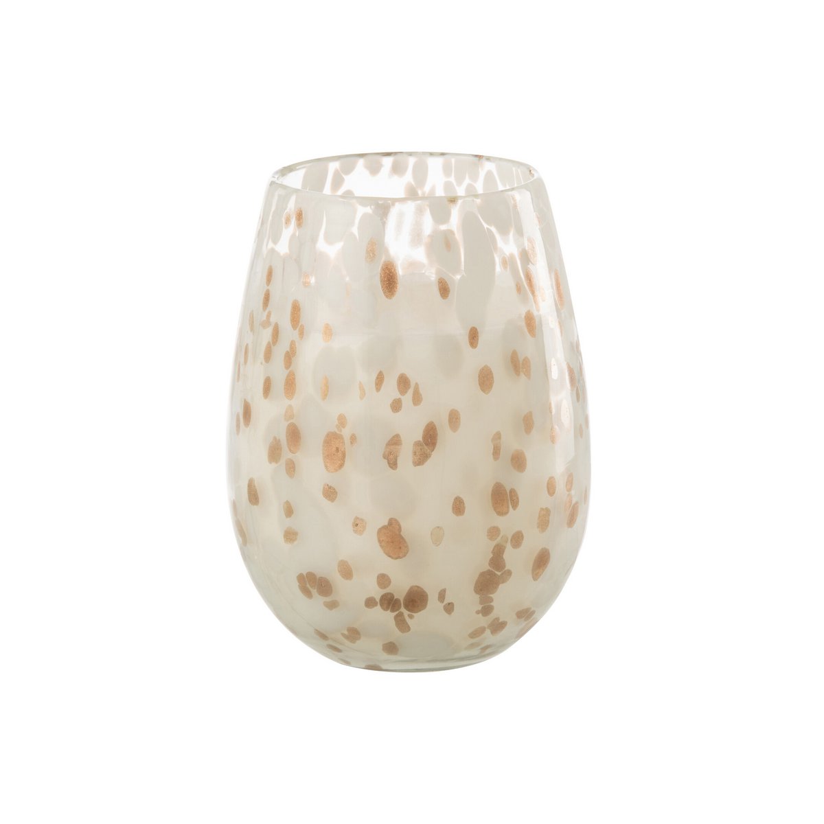 J-Line - Duftkerze Mia - Glas - Weiß/Mix - L