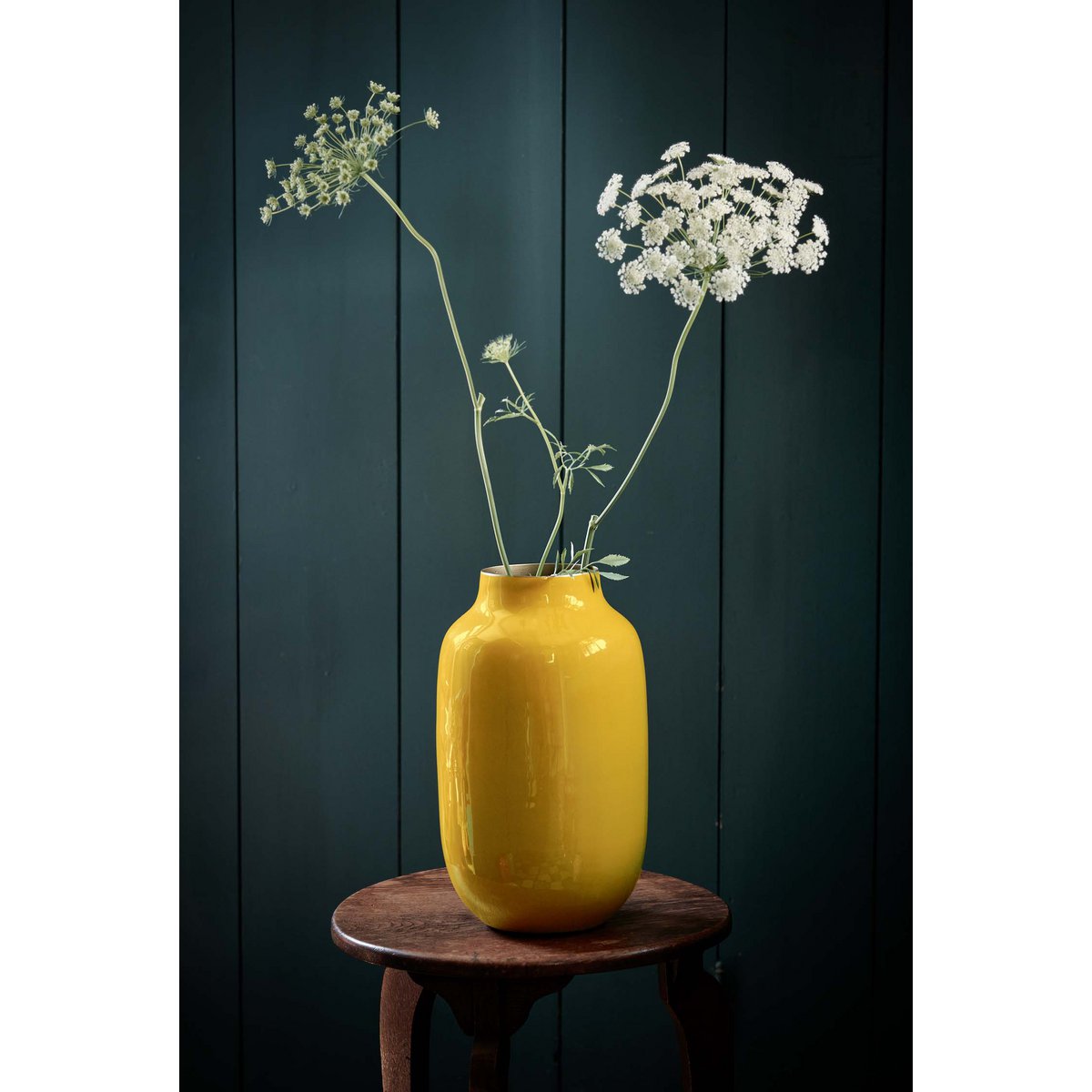 Pip Studio - Vaas Metaal Ovaal Geel 30cm