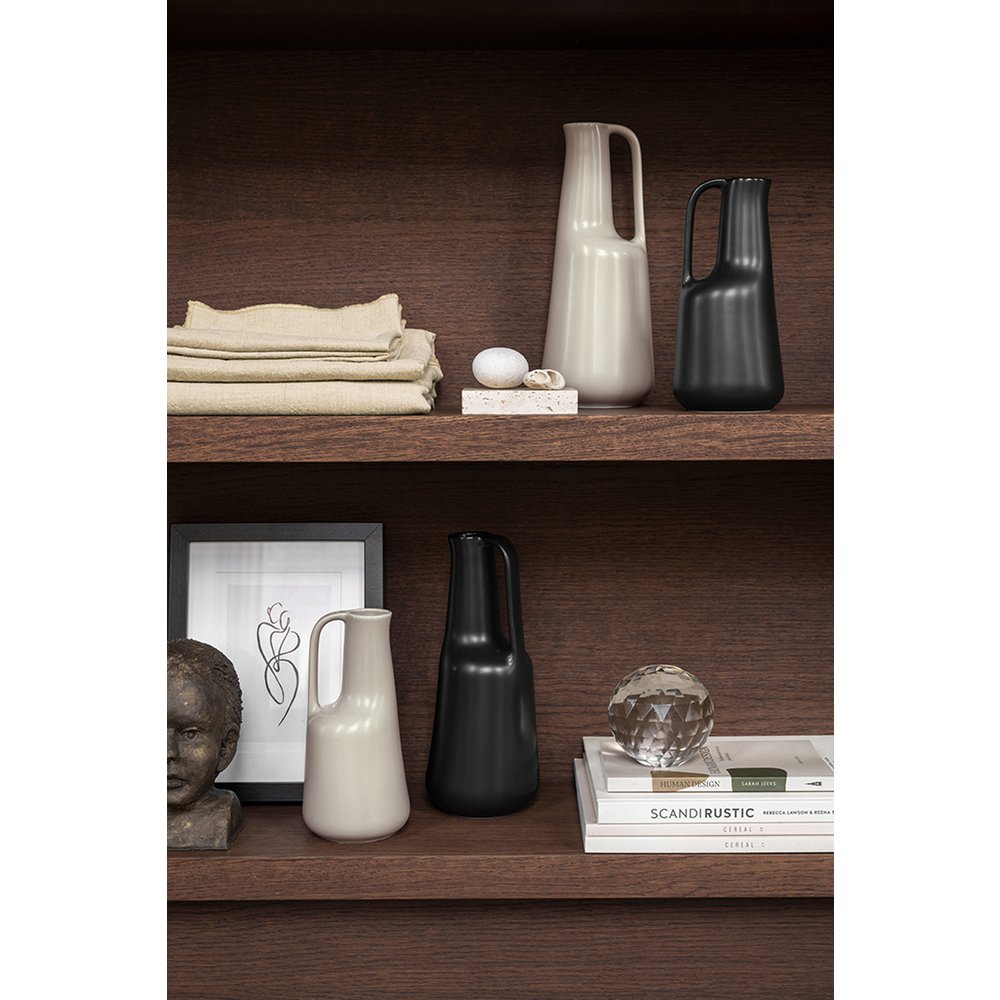 vtwonen - Vaas Zwart Groot 11x26cm