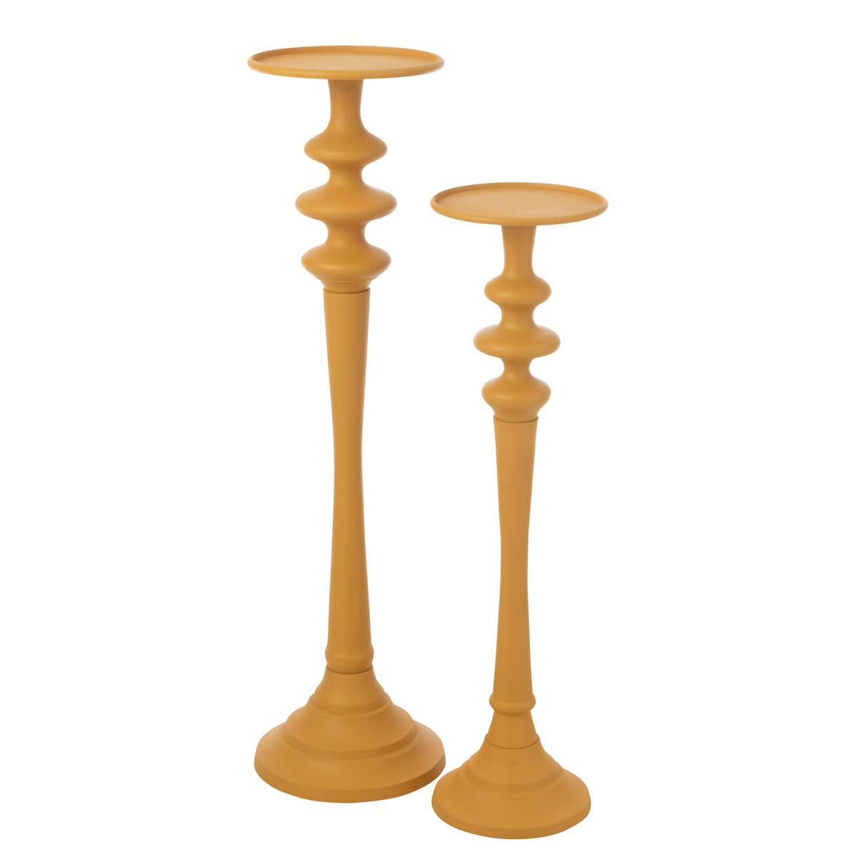 J-Line - Kerzenhalter Hoch Aluminium Ocker Groß