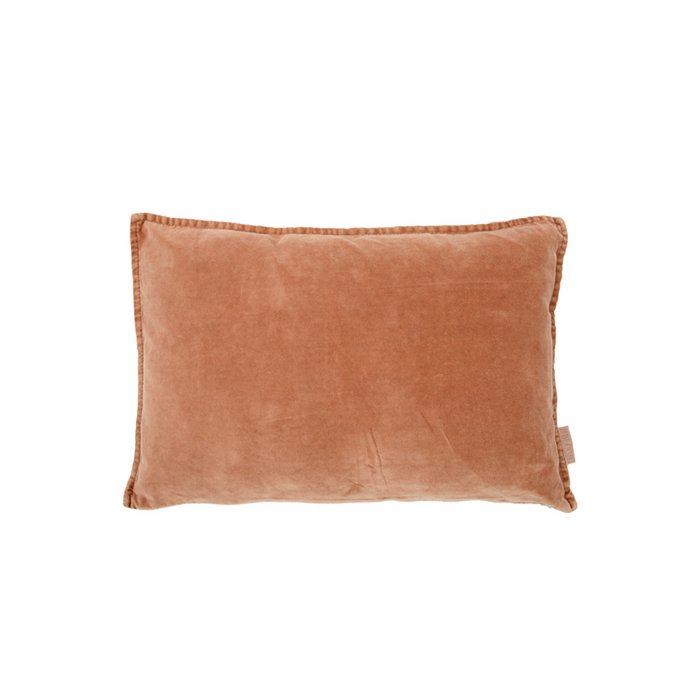 Mrs. Bloom - Vintage fluweel/linnen kussen naakt 50x30