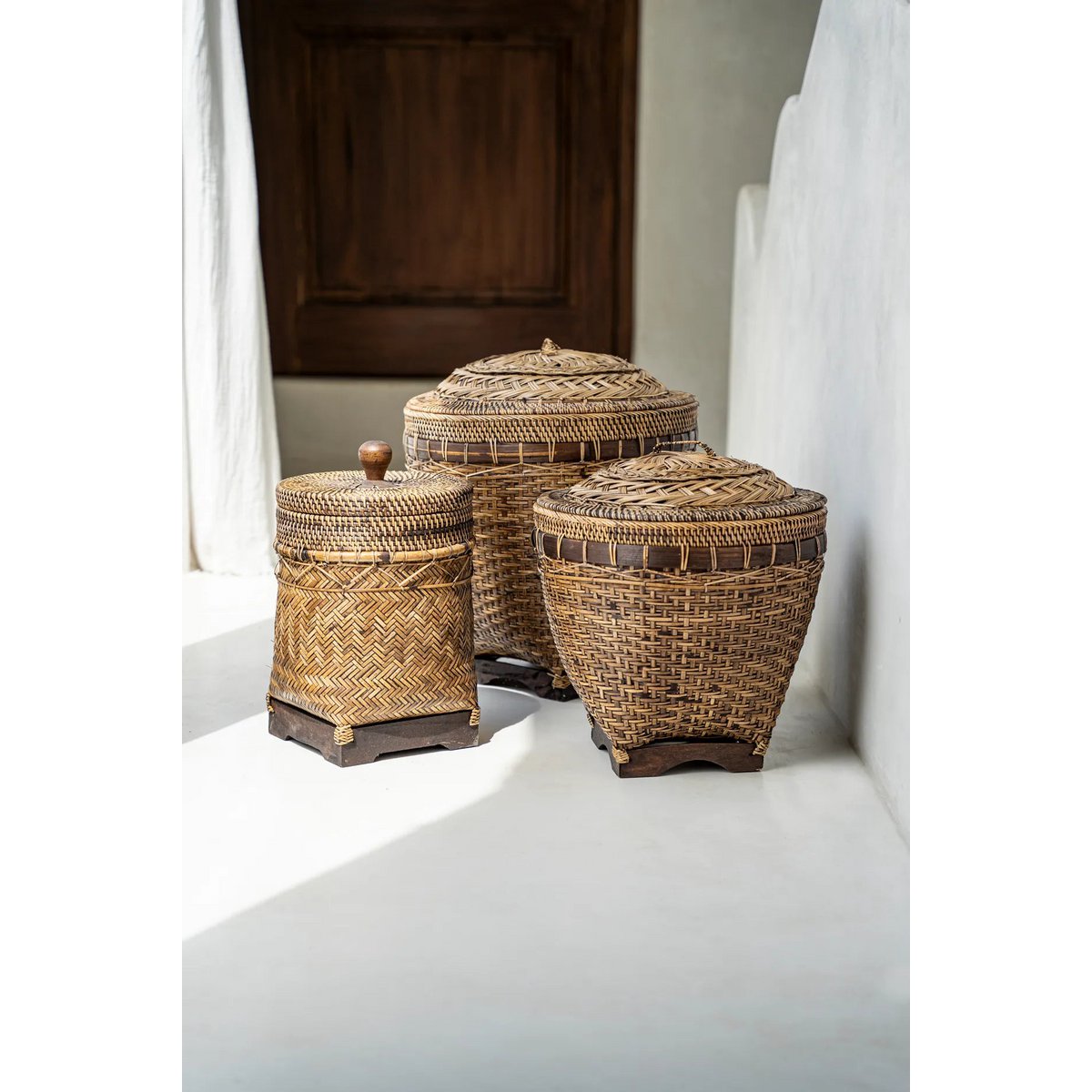 Bazar Bizar - Mand 'Bathroom Bin' (Naturel Bruin)
