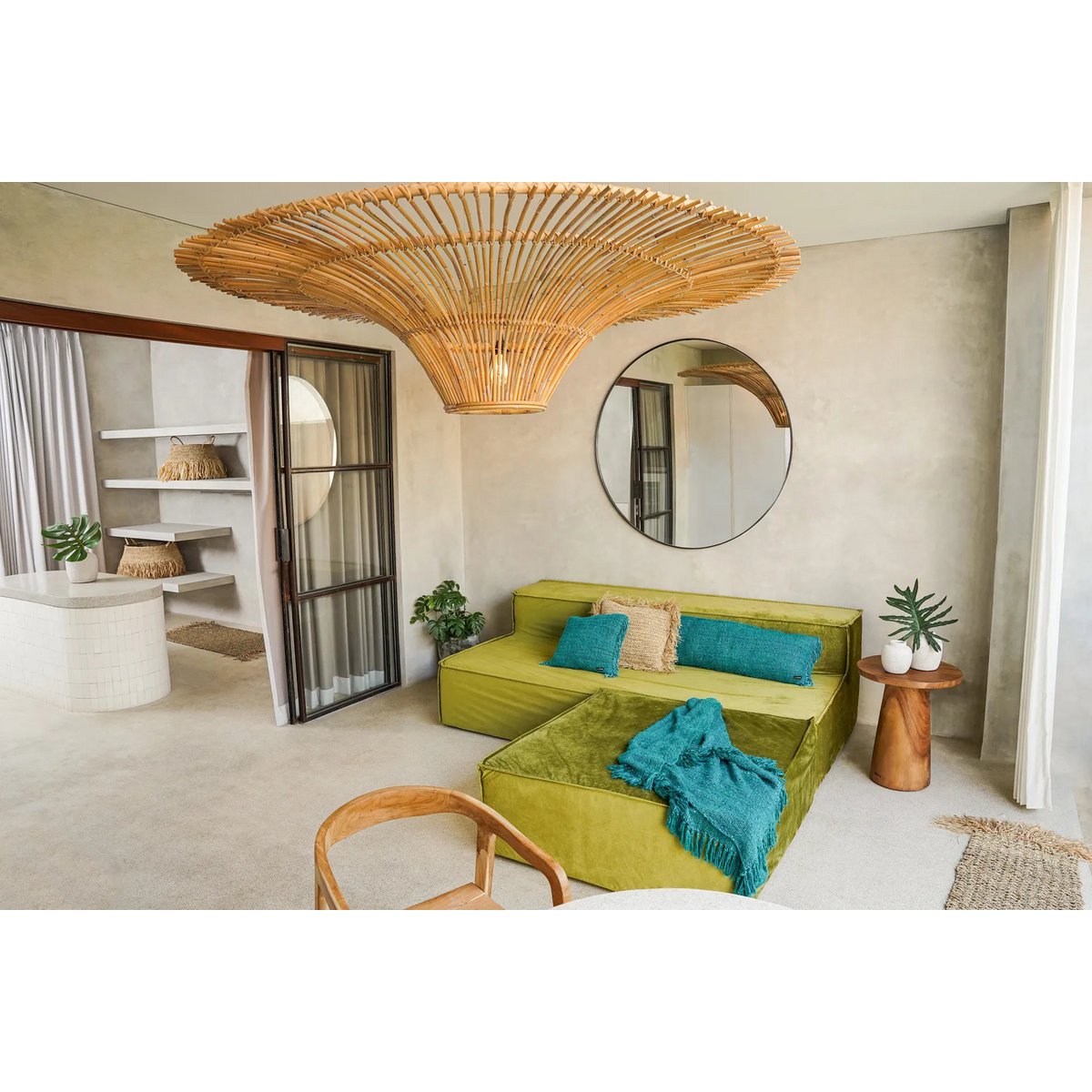 Bazar Bizar - Kussenhoes 'Oh My Gee' (Aqua, 35x100)