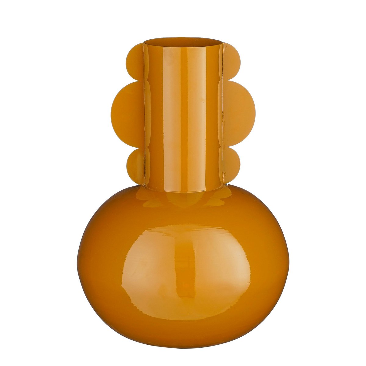 Mica Decorations - Boyd Vaas - H36 x Ø25 cm - Metaal - Bruin