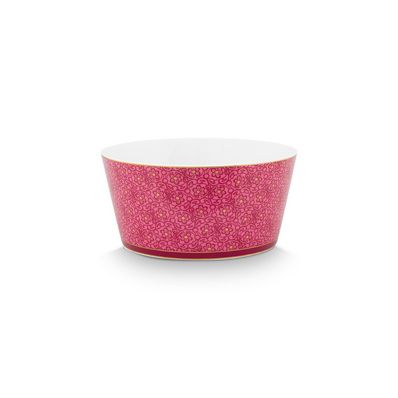 Pip Studio - Giftset Bowls Oriental Flower Festival Dark Pink 12cm