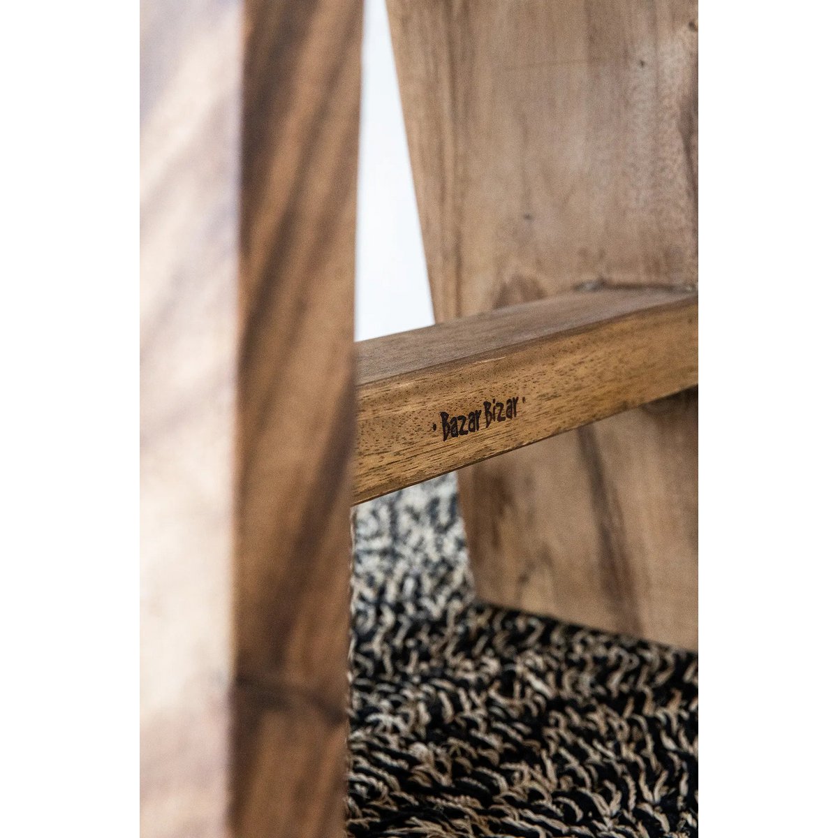 Bazar Bizar - Tapijt 'Seagrass' (Naturel Zwart, 180x240)