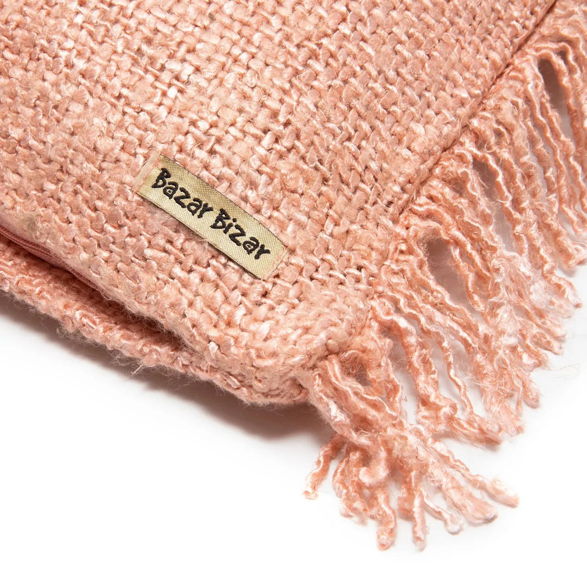 Bazar Bizar - Kussenhoes 'Oh My Gee' (Zalm Roze, 40x40)