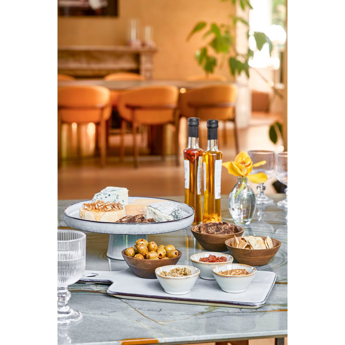 Mica Decorations - Racco Snijplank - L40 x B22 x H2 cm - Steengoed - Lichtgrijs