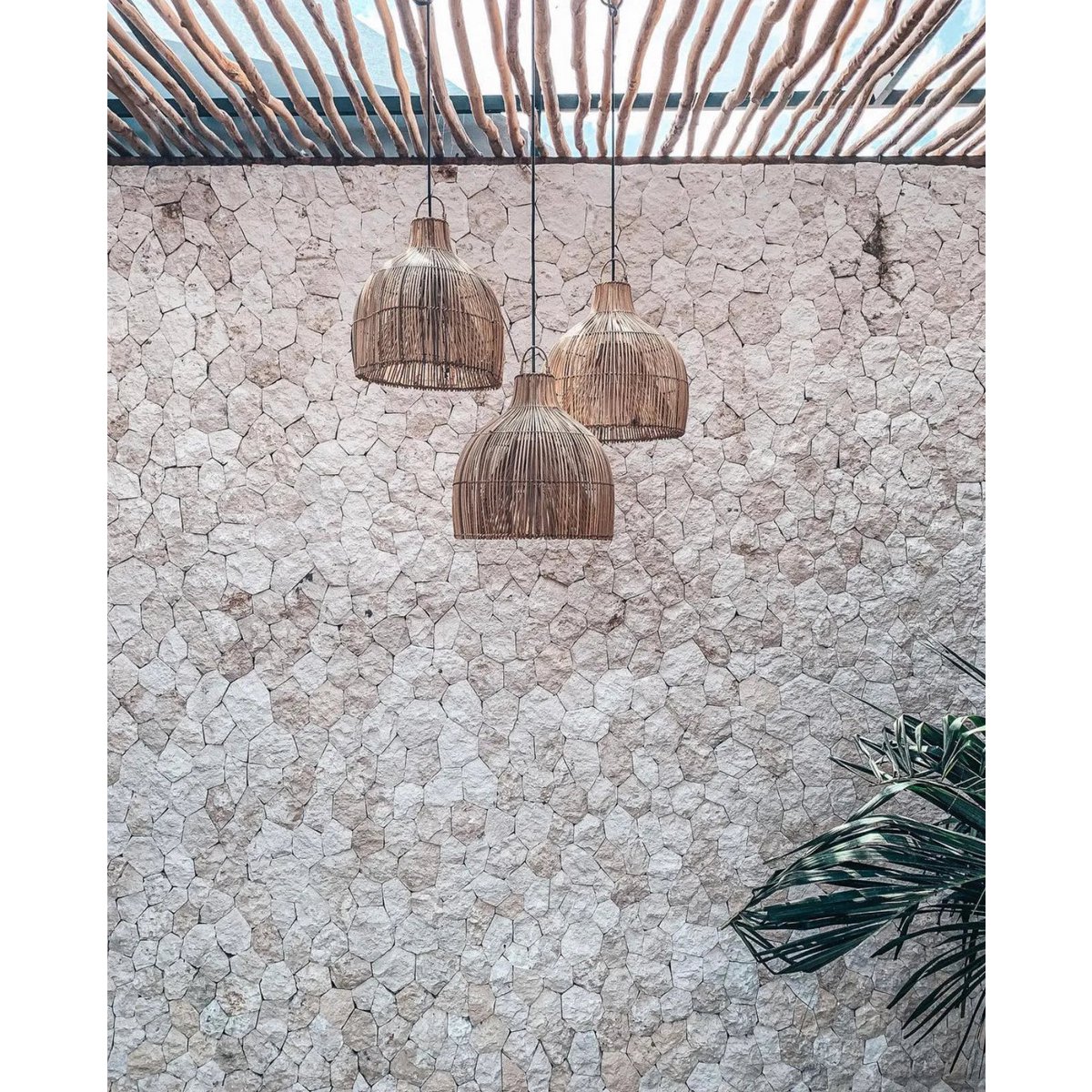 Bazar Bizar - Hängelampe 'Lobster Trap' (Natur)