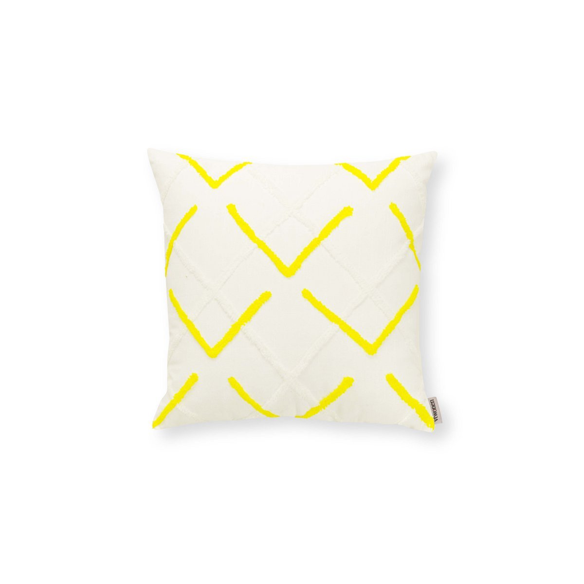 vtwonen - Dekokissen 'Fluo' (Gelb, 45cm x 45cm)