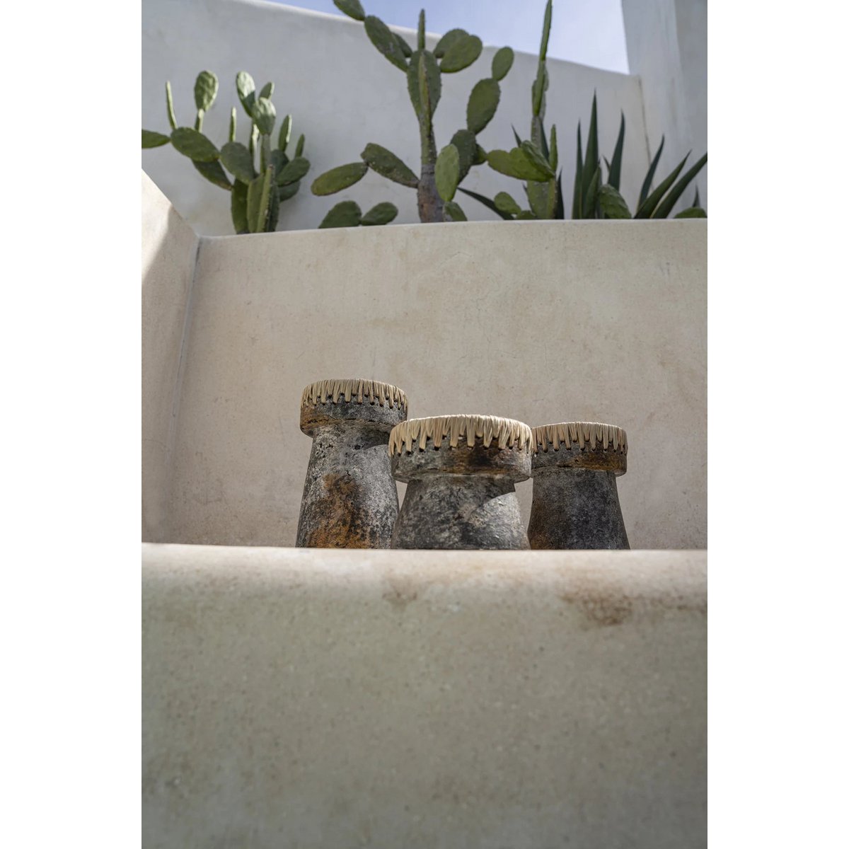 Bazar Bizar - Kandelaar 'Pretty Holder' (Antiek Grijs, L)