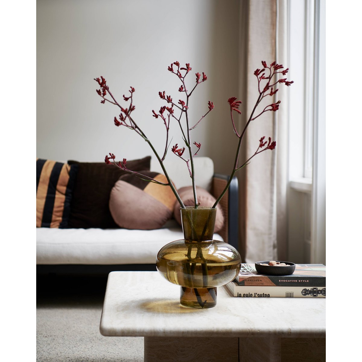 vtwonen - Vase Glass Green 23x27cm