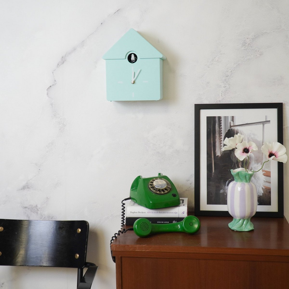 Klokklokkoekjes koekoek-munt groen- 24x27x9cm