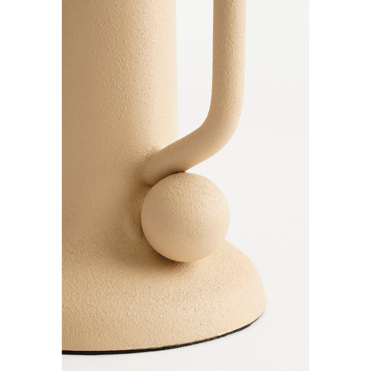 Glimmerdekorationen - Ula Kerzenständer - H12 x Ø8 cm - Metall - Beige