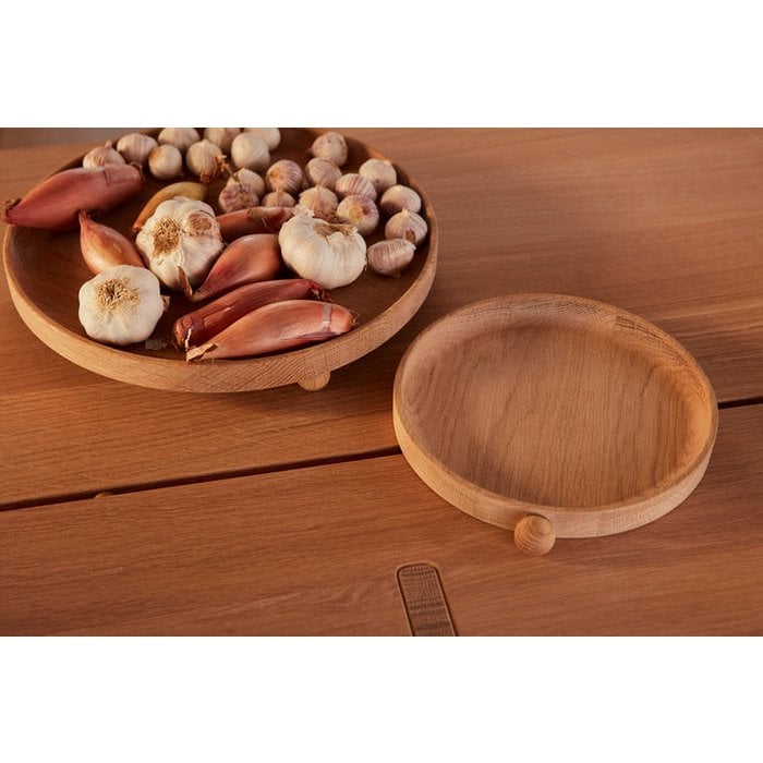 OYOY - Inka Houten Dienblad Rond - Klein