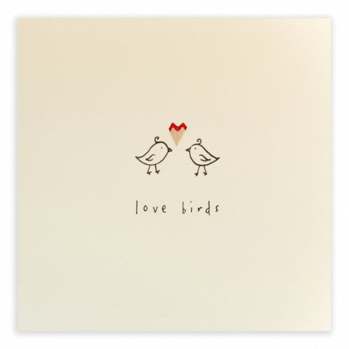 The Card Company - Wenskaart 'Love Birds' (Dubbel)