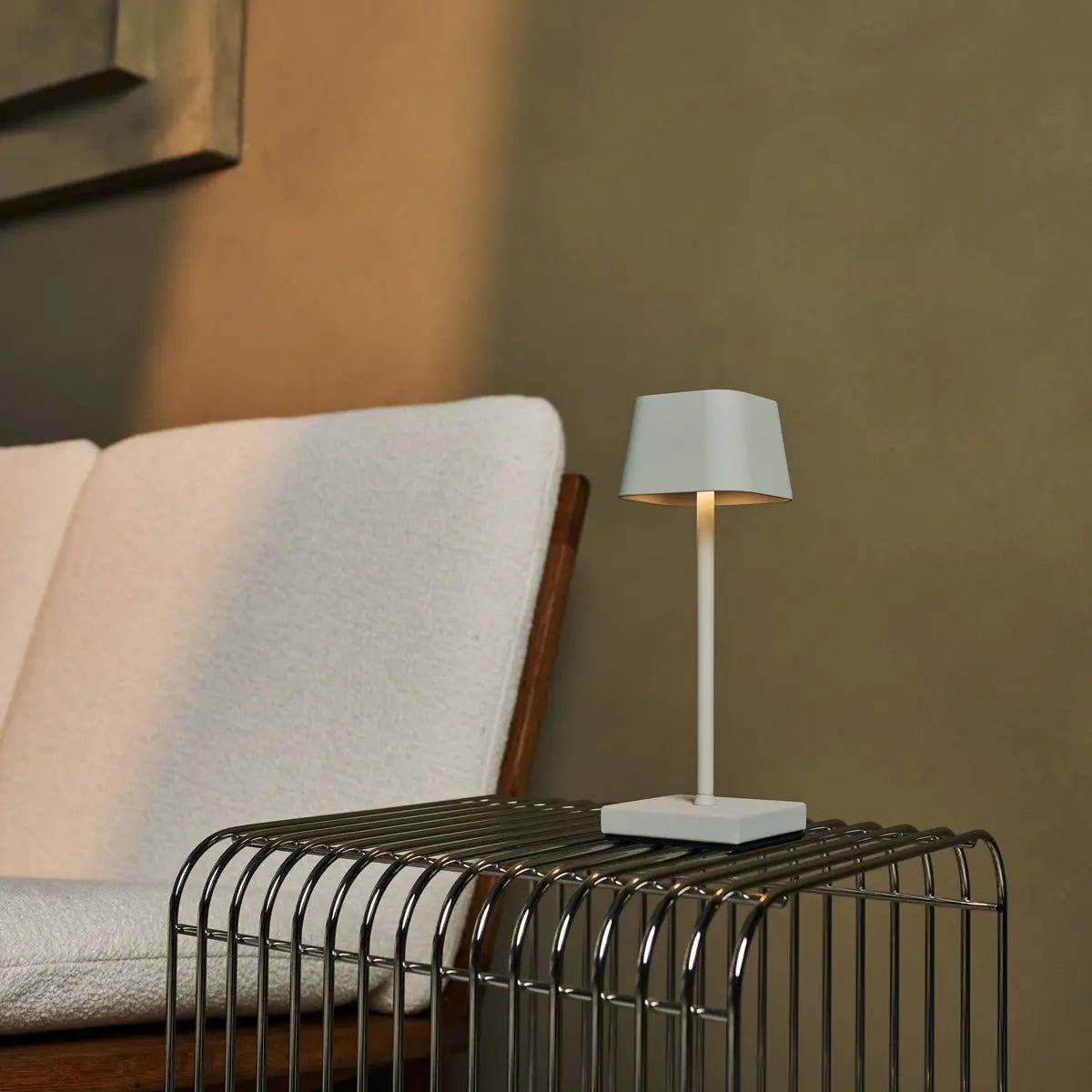 Tavellio-Amsterdam - Sarphati Mini Shadow Gray - Draadloze tafellamp