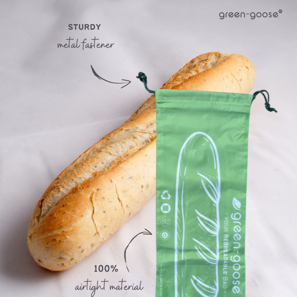 green-goose - Herbruikbare rPet Broodzakkenset