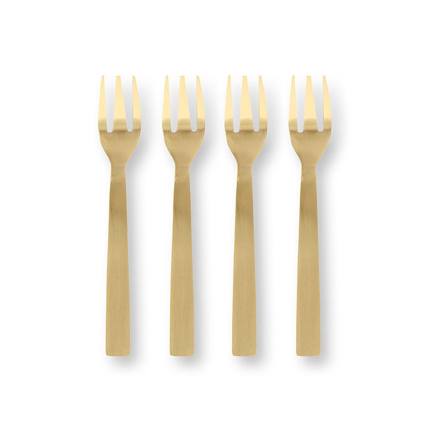 Pip Studio - Set/4 Cake Forks Enamelled Berry Blues 14.5cm