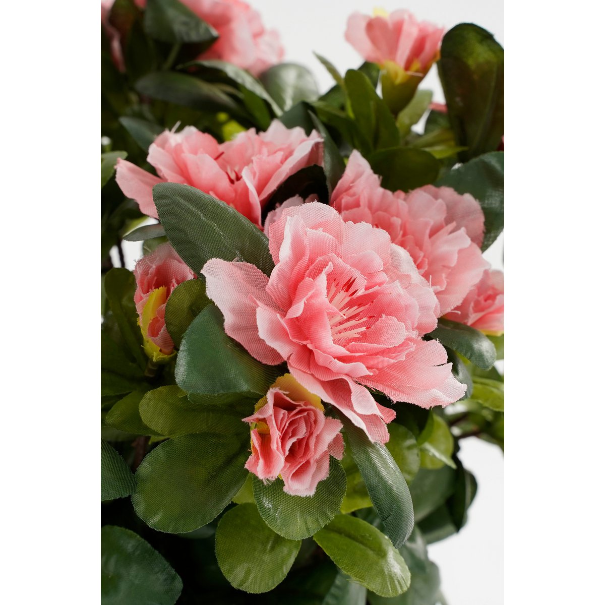 Glimmerdekorationen – Künstliche Azaleenpflanze im Blumentopf Stan – H31 x Ø26 cm – Pfirsich