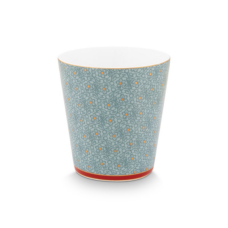 Pip Studio - Giftset Mugs without Ear Oriental Flower Festival Blue 230ml