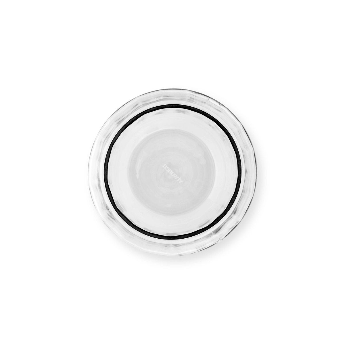 vtwonen - Vase Glass Rib Stripes Clear 16.5x32cm