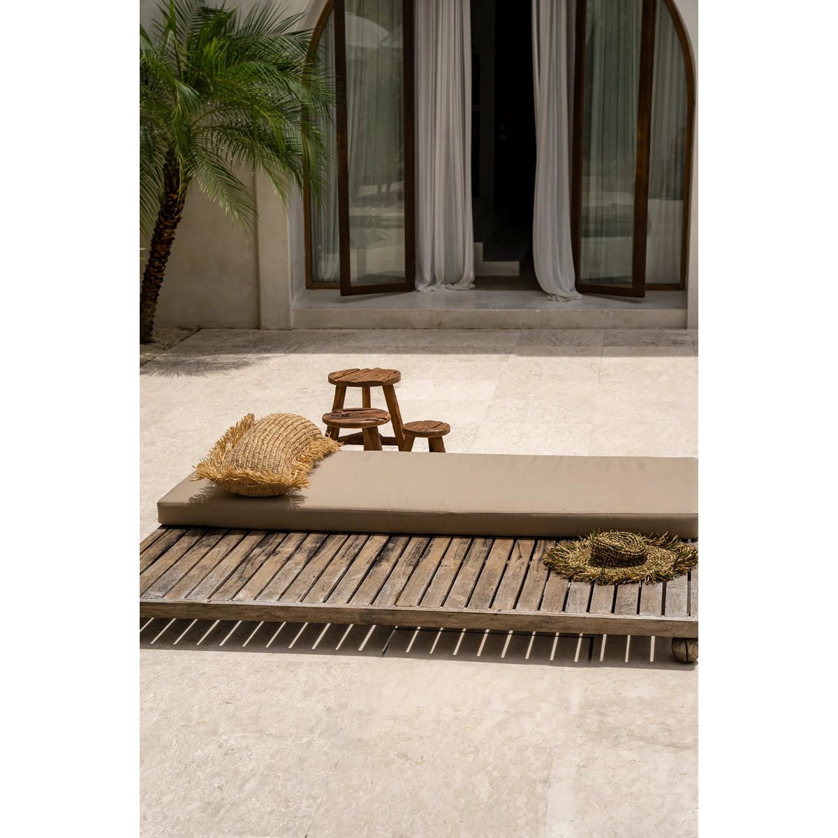 Bazar Bizar - Kissen 'Raffia' (Natur, 35x100)